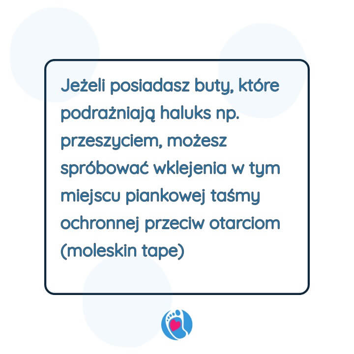 haluks-ochrona-przeciw-otarciom-moleskin-buty-barefoot-Bosa-Stopka Grafika z poradą dotyczącą ochrony haluksa przed otarciami – zastosowanie moleskin w butach barefoot