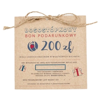 Bon Podarunkowy 200 zł - papierowy/ prezentowy
