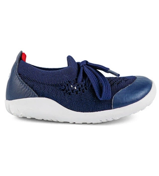 Bobux StepUp Play Knit Navy + Red