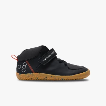 Vivobarefoot Primus Ludo Hi Juniors Obsidian