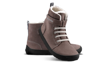 Zimowe buty Barefoot Be Lenka Winter Kids - Chocolate